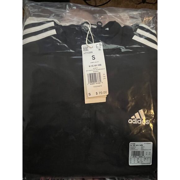 $70 NEW WITH TAGS Adidas Womens Essentials 3-Stripes Woven Windbreaker S HT3399 - Picture 5 of 5